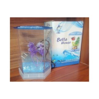 Mini Betta House, Desktop size (betta house), Mini Aquarium High Plastic body with Artificial plants and Light