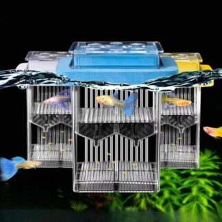 Transparent Guppy Breeder Box Detachable Prevent Escape Aquatic Life Hatchery Permeable Fish Tank Divider Aquarium
