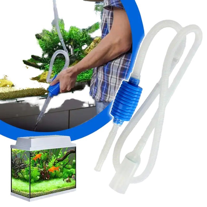 1.4m Aquarium Siphon Gravel Suction Pipe Easy to Use Vacuum Water Changer Fish Tank Cleaning 1.4m Aquarium Siphon Gravel Cleaner