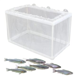 Fish Breeder Box with Suction Aquarium Hatcher Mesh Box Juvenile Fish Separation Net Tank Incubator Box Fry Hatchery DIY
