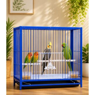 Multi-Purpose Heavy Duty Metal Cage for Birds, Pigeons, Chickens & Small Pets | Spacious Pet Cage for Lovebirds, Parrots, Cats & More | Durable Indoor/Outdoor Animal Enclosure
