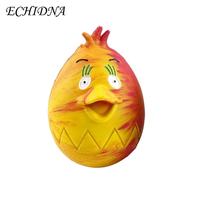 Long Lasting Dog Chew Toy Pet Dog Chew Toy with Built-in Airbag Sound Bird Design Elastic Rubber Interactive Durable Toy for Small Medium Dogs Fun Stress Relief Plaything for Pets