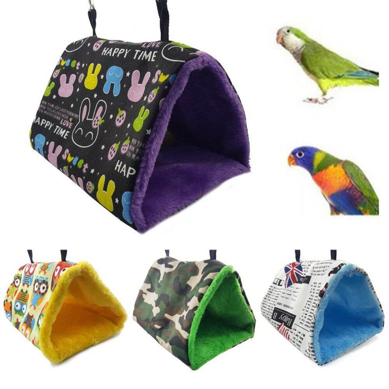 Bird Supplies Warm Pet Parrot Nest Fluffy Soft Pet Hammock Hanging Cave Small Bird House Bed Toys