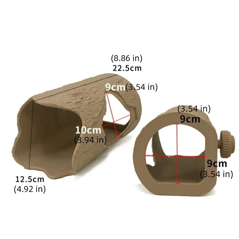 Multi-functional Simulation Stump Bird Nest Hanging Ventilation Hamster Hideout Plastic Decorative Small Pet Sleeping Nest Budgerigar