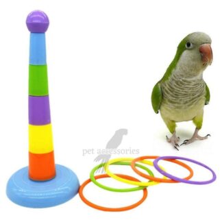 pet bird tower toy set adjustable tower toy easy to playing small & large bird  pet bird accessories