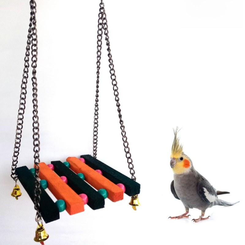 Birds Swing toy for Budgies, Cockatiel, Parrot, Conure, Java, Finch, Canary and Other Small Birds