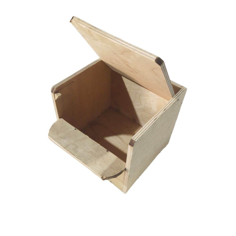 Parakeet Nest Box Budgie Nesting House Cockatiel Breeding Parrots Mating Box for Lovebirds Small and Medium-Sized Birds(M)