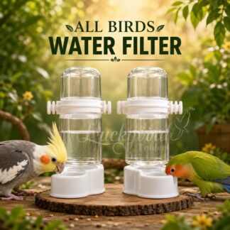 Bird Water Filter Automatic Bird Water Feeder Bottle for Cage | Leak Proof Water Dispenser for Lovebird, Budgie, Cockatiel, Parrot, Finch & Small Birds 2pcs