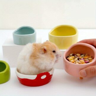 Hamster Food Bowl Bird Squirrel Rabbit Feeding Cup Bird Feeding Bowl Plane-Proof Small Pet Food Bowl Small Pet Food Feeder Bowl