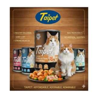 Taipet Can Cat Food Chicken+ Tuna + Salmon 400gm