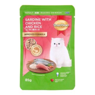 SmartHeart Cat Food Sardine Chicken & Rice 85 gm