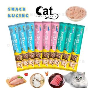Liebao Wet Cat Stick Treats Snack 15G, CAT FOOD STRIP STICK TREATS -10pc