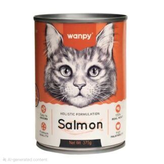 Wanpy Holistic Formulation Cat Food Can Salmon 375gm