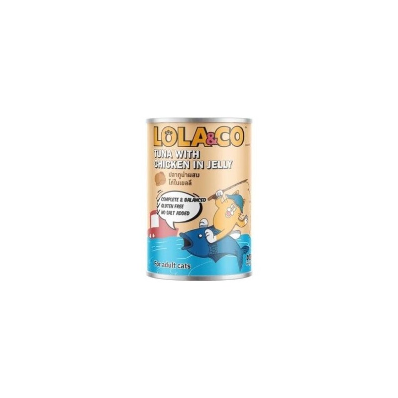 Lola & Co Can Cat Food Tuna with Chicken in Jelly 400gm