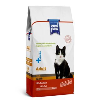 Paw Paw Dry Cat Food Fish 1KG