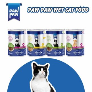 PawPaw Canned Jelly Cat Food – Chicken, Lamb, Steak Flavors | For Adult Cats & Kittens