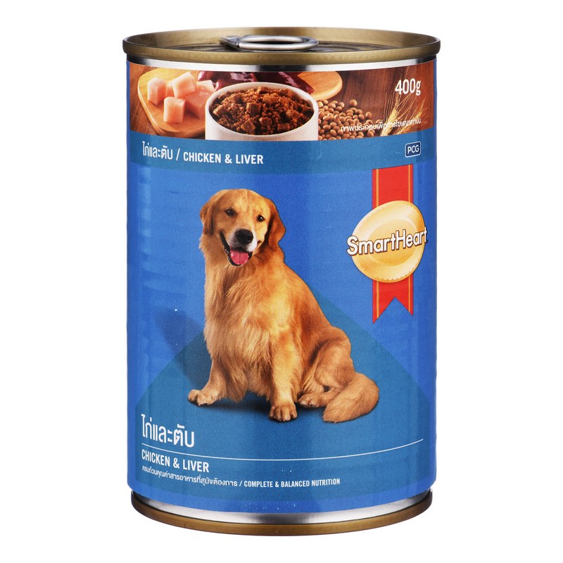 Smart Heart Dog Canned Food Chicken and Turkey Real Meat 400gm