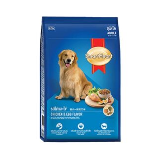 Smart Heart Adult Dog Food Dry Chicken and Egg, 7Kg Pack, Made in Thailand