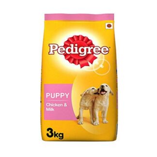 Pedigree Puppy Dry Dog Food, Chicken & Milk, 3kg Pack