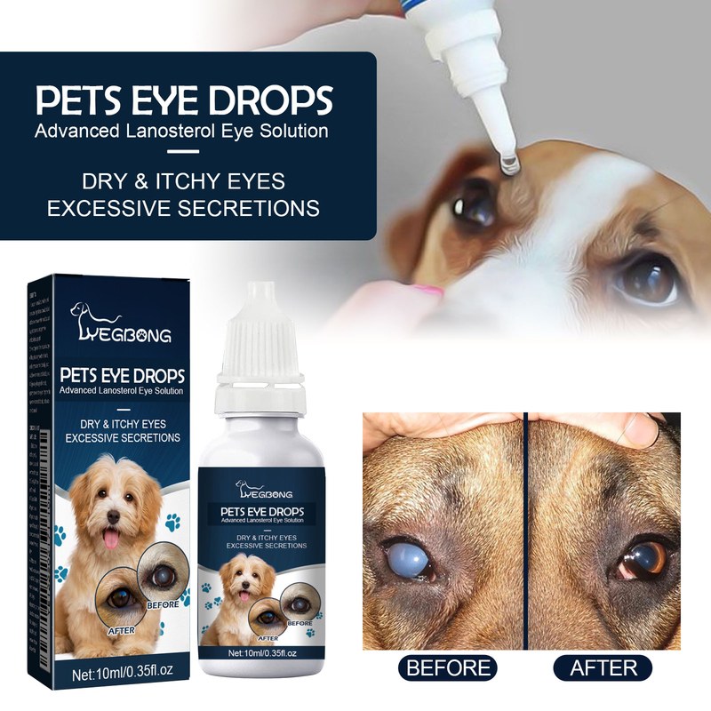 YEGBONG Pets Eye Drops For Dogs Cats Restore Health Make Eyes Clear Dirt Eliminate Drop Eye Lubricating Hygiene Clean Products