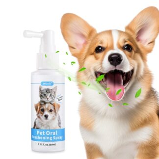 Pet Oral Hygiene Spray 60ml Dogs Cats Teeth Clean Freshens Breat Removes Bad Breath Prevents Calculus Oral Care Water Additive