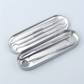 5pcs Stainless Steel Adult & Pet Teeth Cleaning Kit - Portable Outdoor Toothpicks,High-Quality Waterproof Tools for Oral Hygiene