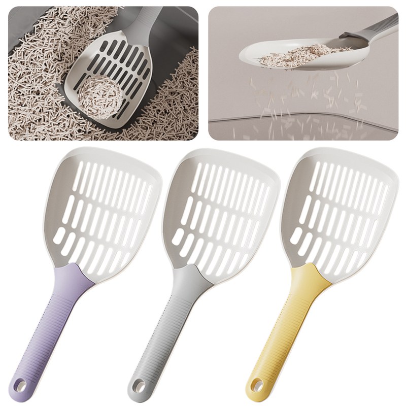 Plastic Cat Litter Shovel Efficient Cat Poop Shovel Large Capacity For Indoor Cats Hygienic Home Environment Pet Owners Routine