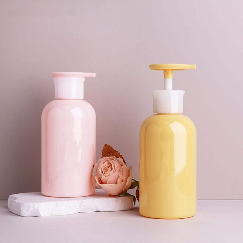 【New release】 Shower-friendly wash bottle Hygienic Pump-operated Empty Pump dispenser PP PET Refillable container for Daily skincare Facial cleansing Shower routine Personal hygien