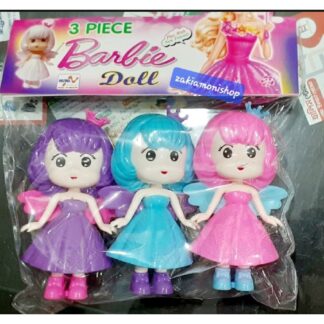 3 piece barbie Doll set play with new friend toy Multicolor