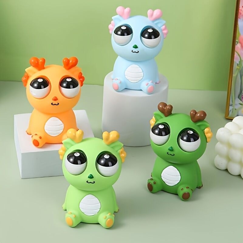Cute Baby Dragon Squeeze Googly Eye Dragon Squeeze Googly Eye Toy - 1Pcs