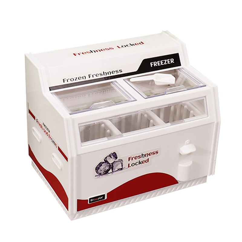 1:12 Miniature Refrigerator Freezer DIY Supermarket Furniture Home Model Decor Toy DollHouse Accessories