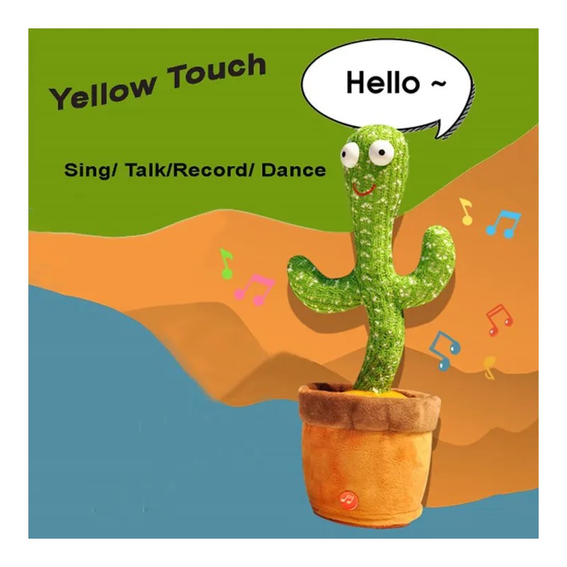 Dancing Singing Cactus Plush Toy Shaking Fun Elementary Education Toy
