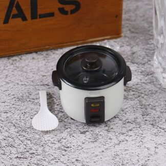 1/12 Scale Dollhouse Miniature Rice Cooker Machine Modle Simulation Kitchen Appliance Accessories Pretend Play Toys Gift