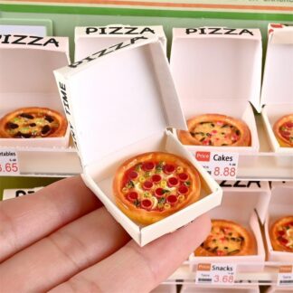 Cute 10PC Dollhouse Miniature Simulated Kitchen Food Toy Pizza Model Home Decor Kid Play Toy Micro Landscape Ornaments